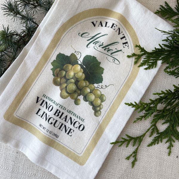 Vino Bianco Tea Towel