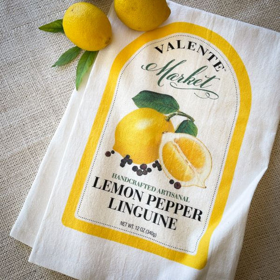 Lemon Pepper Linguine Tea Towel