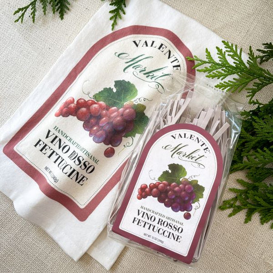 Vino Rosso Fettuccine and Vino Tea Towel
